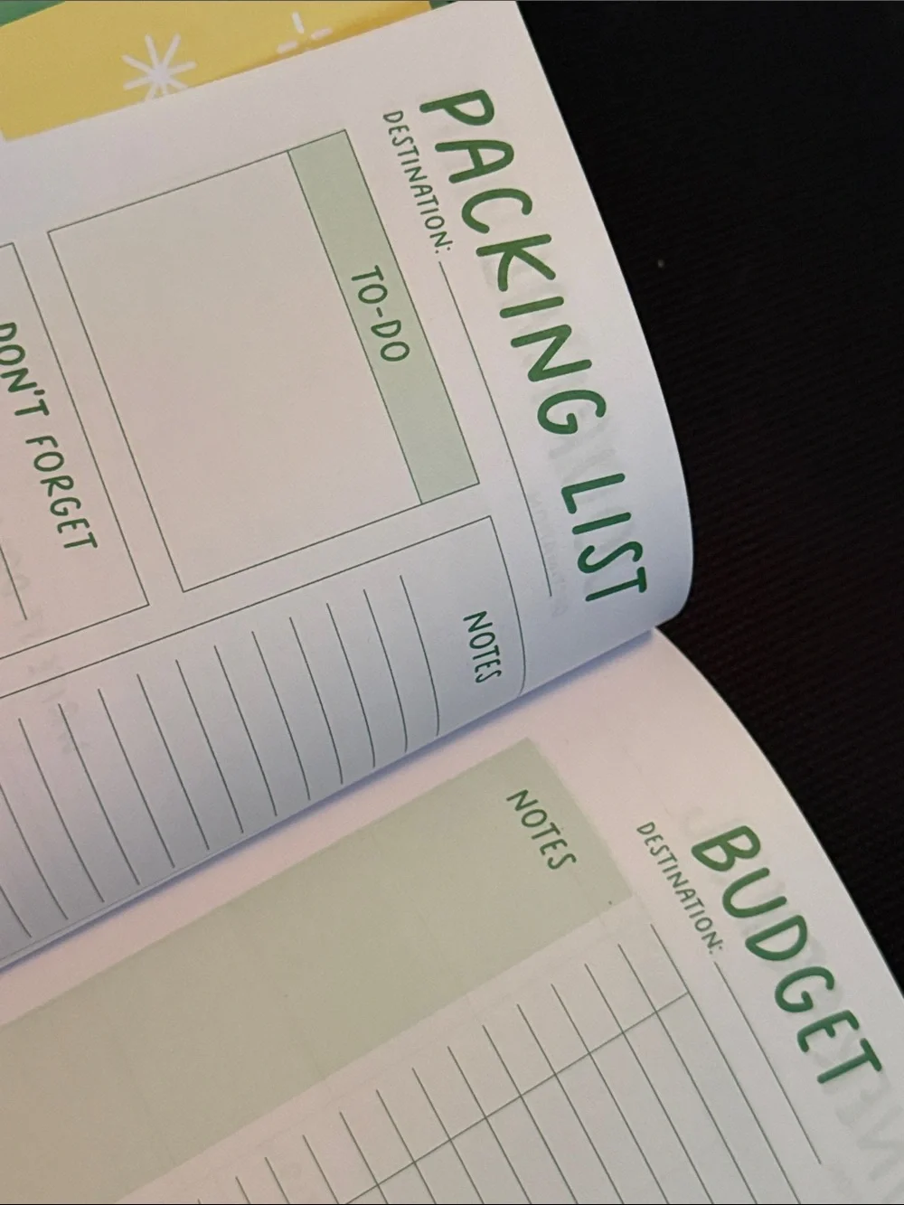 Travel Journal Notebook - Green 